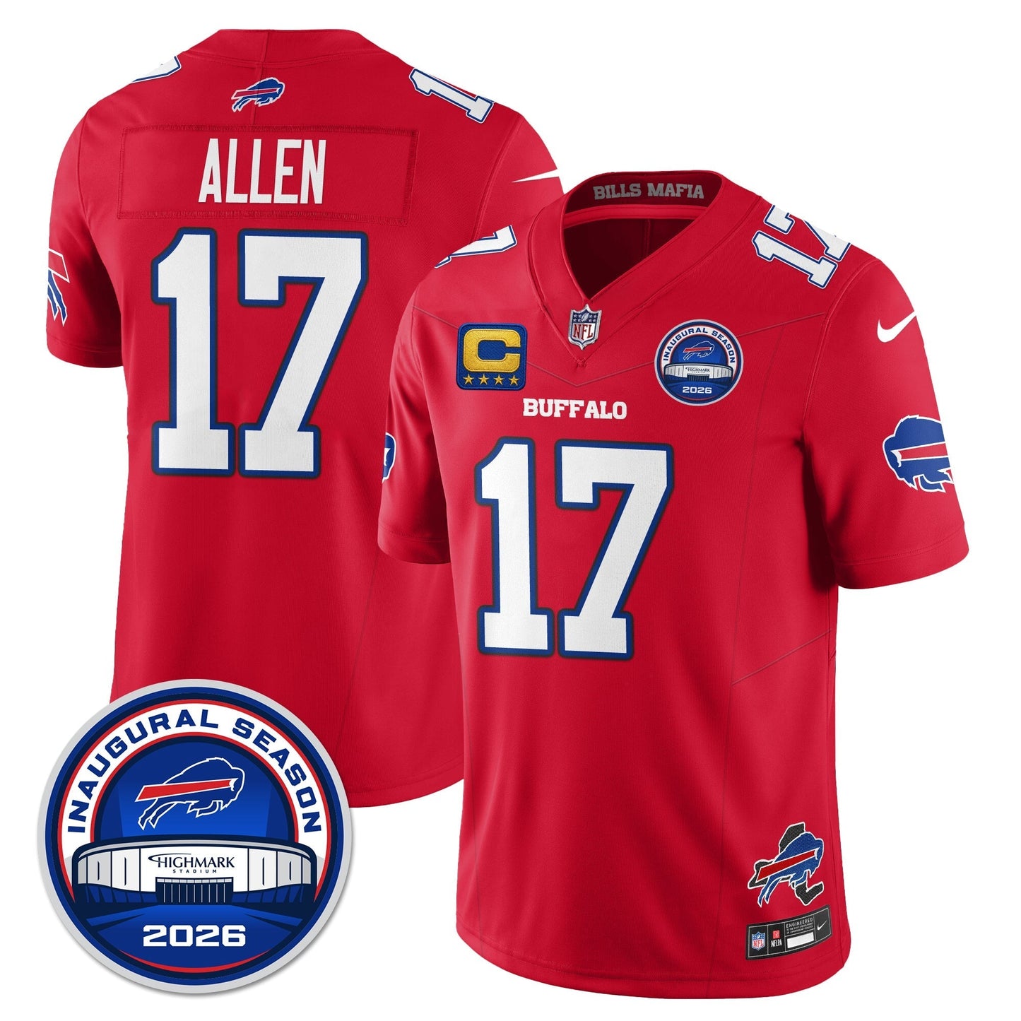 BUF 2026 Inaugural Season Patch Vapor Limited Jersey - Stitched-NQD