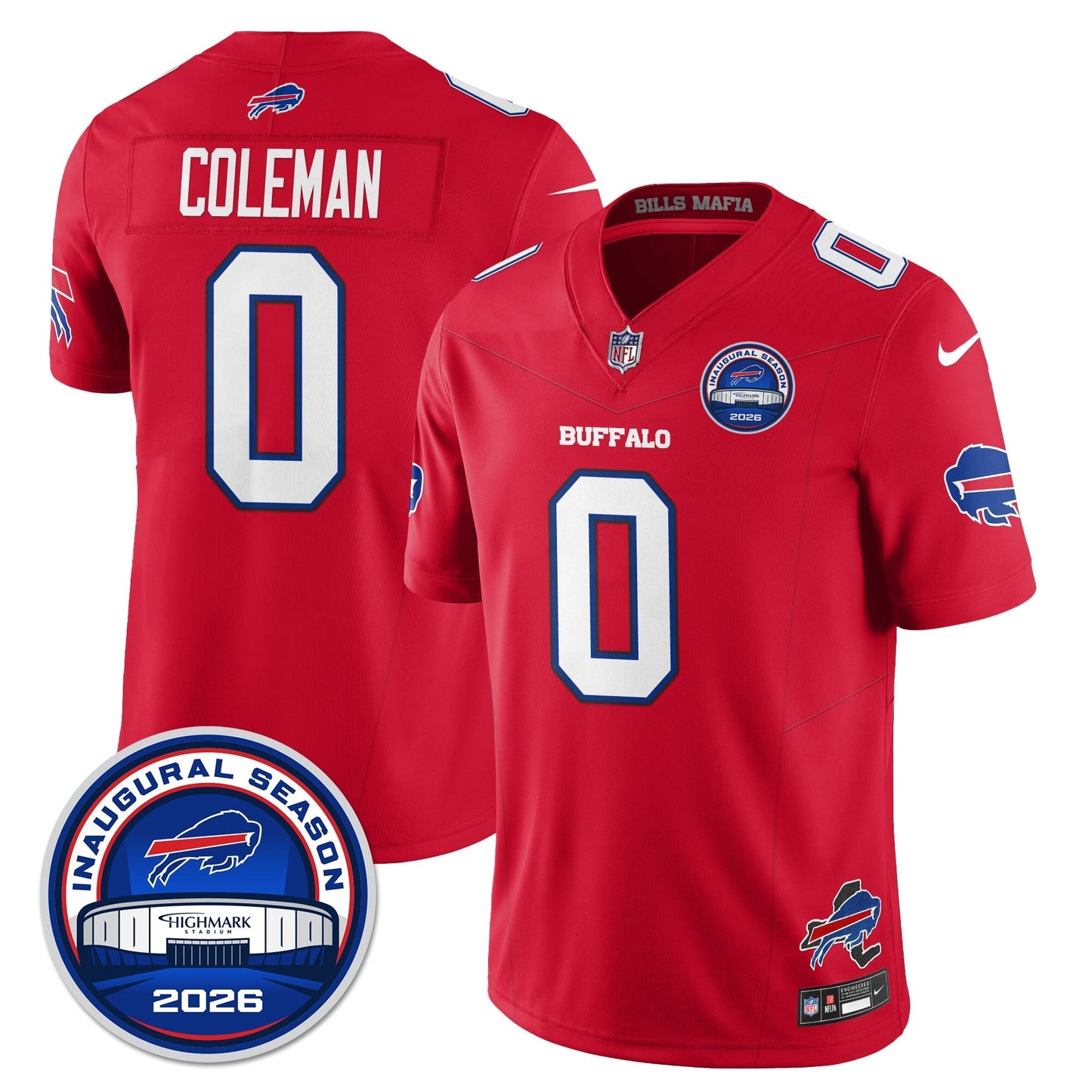 BUF 2026 Inaugural Season Patch Vapor Limited Jersey - Stitched-NQD