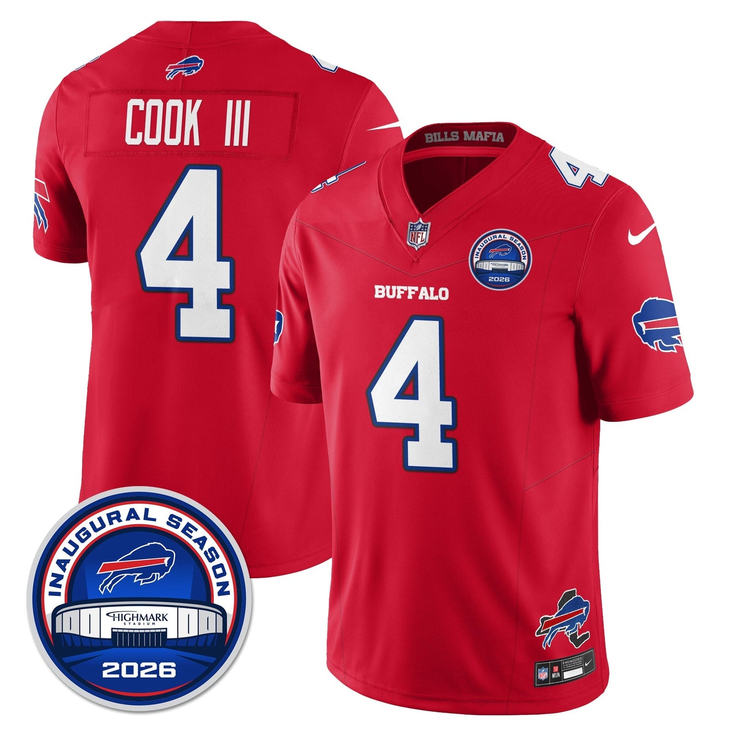 BUF 2026 Inaugural Season Patch Vapor Limited Jersey - Stitched-NQD