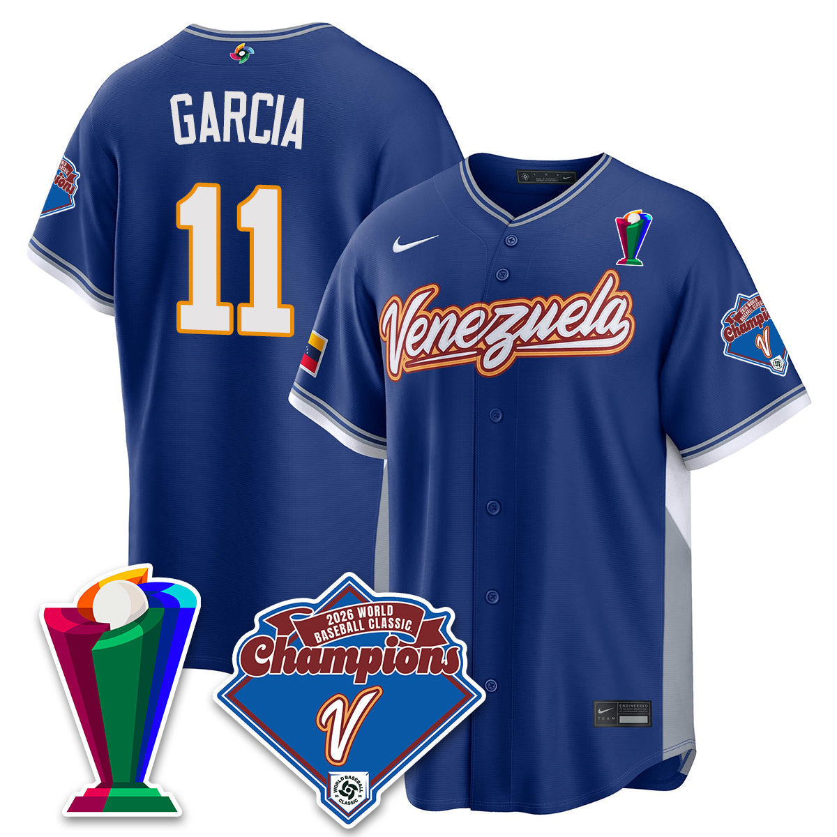 Venezuela Baseball 2026 World Baseball Classic Champions Limited Jersey - Stitched-NQD