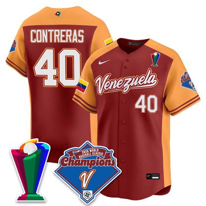 Venezuela Baseball 2026 World Baseball Classic Champions Limited Jersey - Stitched-NQD
