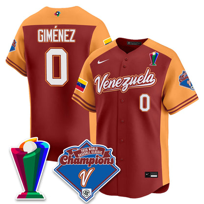 Venezuela Baseball 2026 World Baseball Classic Champions Limited Jersey - Stitched-NQD