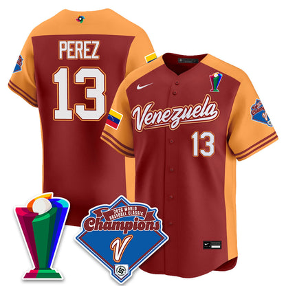 Venezuela Baseball 2026 World Baseball Classic Champions Limited Jersey - Stitched-NQD