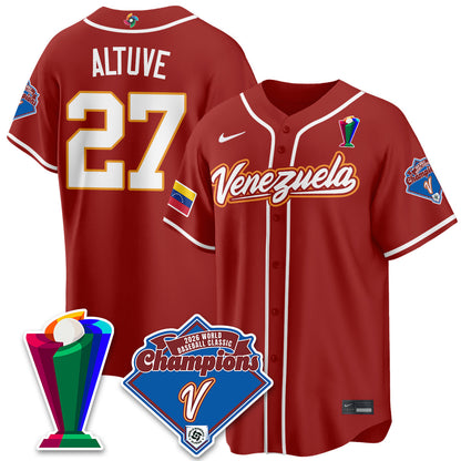 Venezuela Baseball 2026 World Baseball Classic Champions Limited Jersey - Stitched-NQD