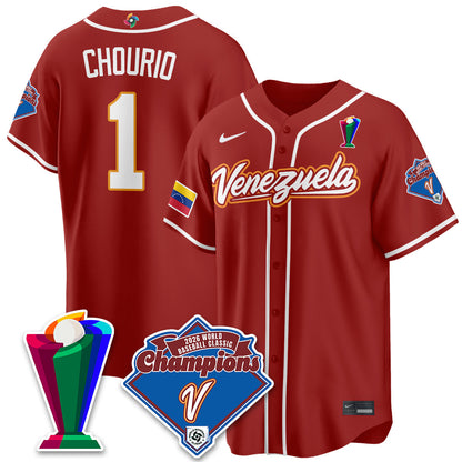 Venezuela Baseball 2026 World Baseball Classic Champions Limited Jersey - Stitched-NQD