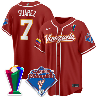 Venezuela Baseball 2026 World Baseball Classic Champions Limited Jersey - Stitched-NQD