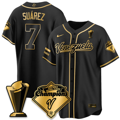 Venezuela Baseball 2026 World Baseball Classic Champions Limited Jersey - Stitched-NQD