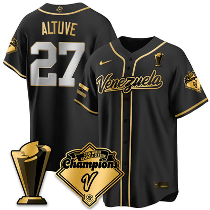 Venezuela Baseball 2026 World Baseball Classic Champions Limited Jersey - Stitched-NQD