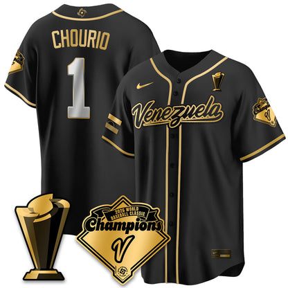 Venezuela Baseball 2026 World Baseball Classic Champions Limited Jersey - Stitched-NQD