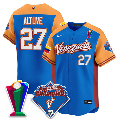 Venezuela Baseball 2026 World Baseball Classic Champions Limited Jersey - Stitched-NQD