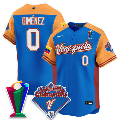 Venezuela Baseball 2026 World Baseball Classic Champions Limited Jersey - Stitched-NQD