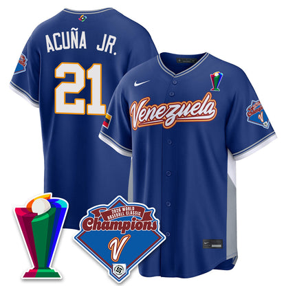 Venezuela Baseball 2026 World Baseball Classic Champions Limited Jersey - Stitched-NQD