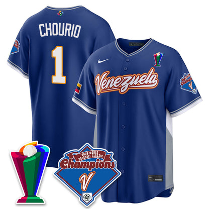 Venezuela Baseball 2026 World Baseball Classic Champions Limited Jersey - Stitched-NQD