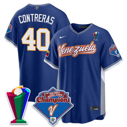 Venezuela Baseball 2026 World Baseball Classic Champions Limited Jersey - Stitched-NQD