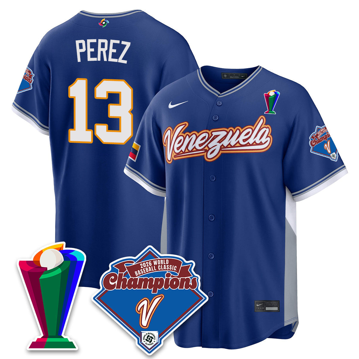 Venezuela Baseball 2026 World Baseball Classic Champions Limited Jersey - Stitched-NQD