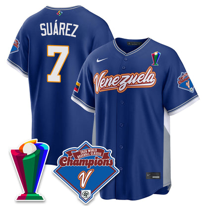Venezuela Baseball 2026 World Baseball Classic Champions Limited Jersey - Stitched-NQD
