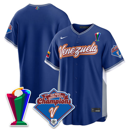 Venezuela Baseball 2026 World Baseball Classic Champions Limited Jersey - Stitched-NQD
