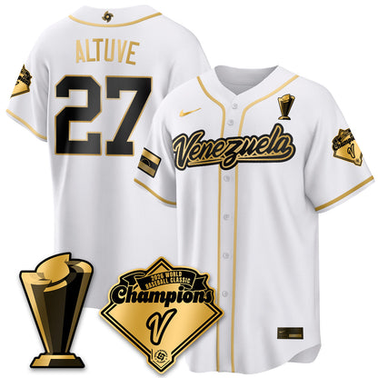 Venezuela Baseball 2026 World Baseball Classic Champions Limited Jersey - Stitched-NQD