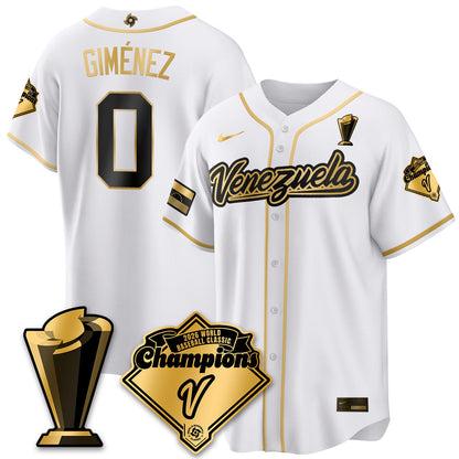 Venezuela Baseball 2026 World Baseball Classic Champions Limited Jersey - Stitched-NQD
