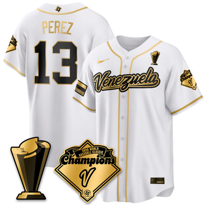Venezuela Baseball 2026 World Baseball Classic Champions Limited Jersey - Stitched-NQD