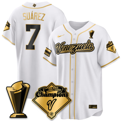 Venezuela Baseball 2026 World Baseball Classic Champions Limited Jersey - Stitched-NQD