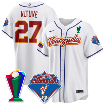 Venezuela Baseball 2026 World Baseball Classic Champions Limited Jersey - Stitched-NQD
