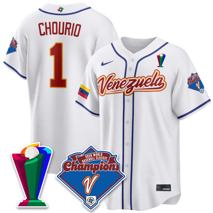 Venezuela Baseball 2026 World Baseball Classic Champions Limited Jersey - Stitched-NQD