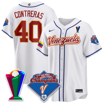 Venezuela Baseball 2026 World Baseball Classic Champions Limited Jersey - Stitched-NQD