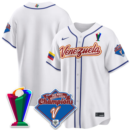 Venezuela Baseball 2026 World Baseball Classic Champions Limited Jersey - Stitched-NQD
