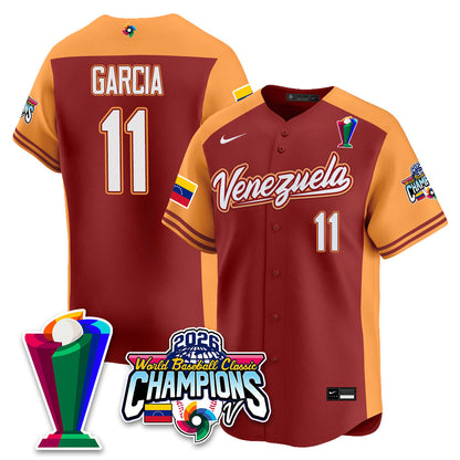 Venezuela Baseball 2026 World Baseball Classic Champions Limited Jersey V2 - Stitched-NQD