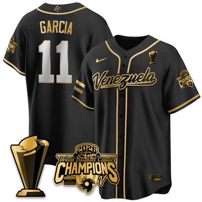 Venezuela Baseball 2026 World Baseball Classic Champions Limited Jersey V2 - Stitched-NQD