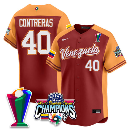Venezuela Baseball 2026 World Baseball Classic Champions Limited Jersey V2 - Stitched-NQD
