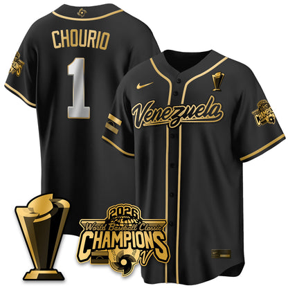 Venezuela Baseball 2026 World Baseball Classic Champions Limited Jersey V2 - Stitched-NQD