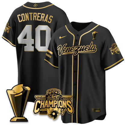 Venezuela Baseball 2026 World Baseball Classic Champions Limited Jersey V2 - Stitched-NQD