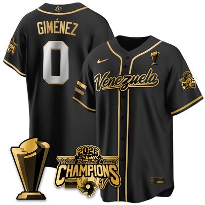 Venezuela Baseball 2026 World Baseball Classic Champions Limited Jersey V2 - Stitched-NQD