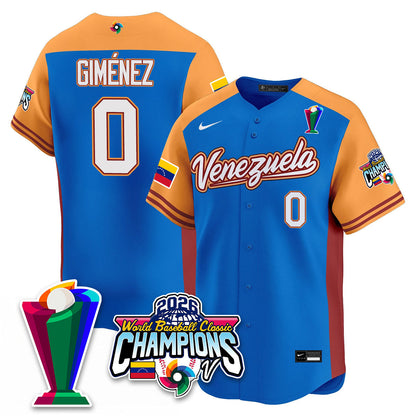 Venezuela Baseball 2026 World Baseball Classic Champions Limited Jersey V2 - Stitched-NQD