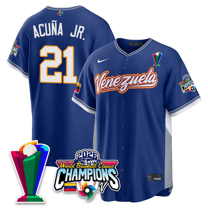 Venezuela Baseball 2026 World Baseball Classic Champions Limited Jersey V2 - Stitched-NQD