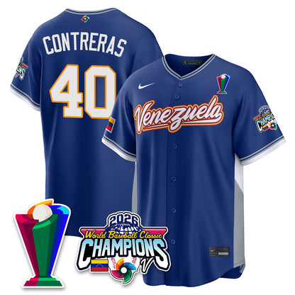 Venezuela Baseball 2026 World Baseball Classic Champions Limited Jersey V2 - Stitched-NQD