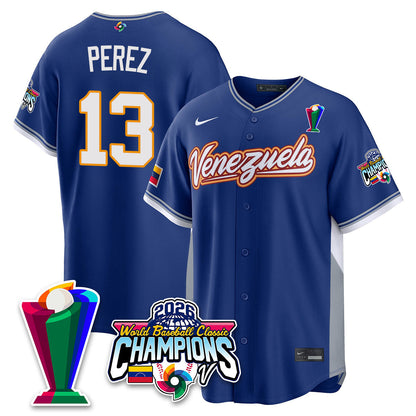 Venezuela Baseball 2026 World Baseball Classic Champions Limited Jersey V2 - Stitched-NQD