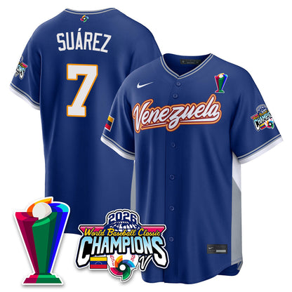 Venezuela Baseball 2026 World Baseball Classic Champions Limited Jersey V2 - Stitched-NQD