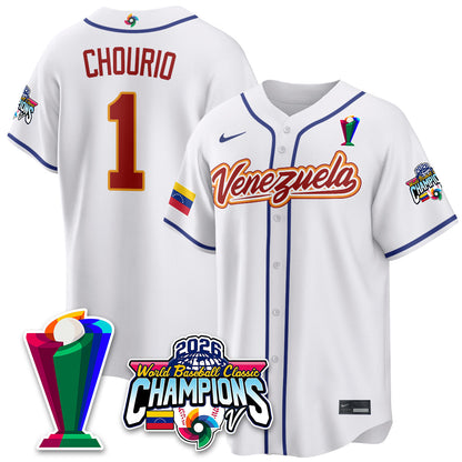 Venezuela Baseball 2026 World Baseball Classic Champions Limited Jersey V2 - Stitched-NQD