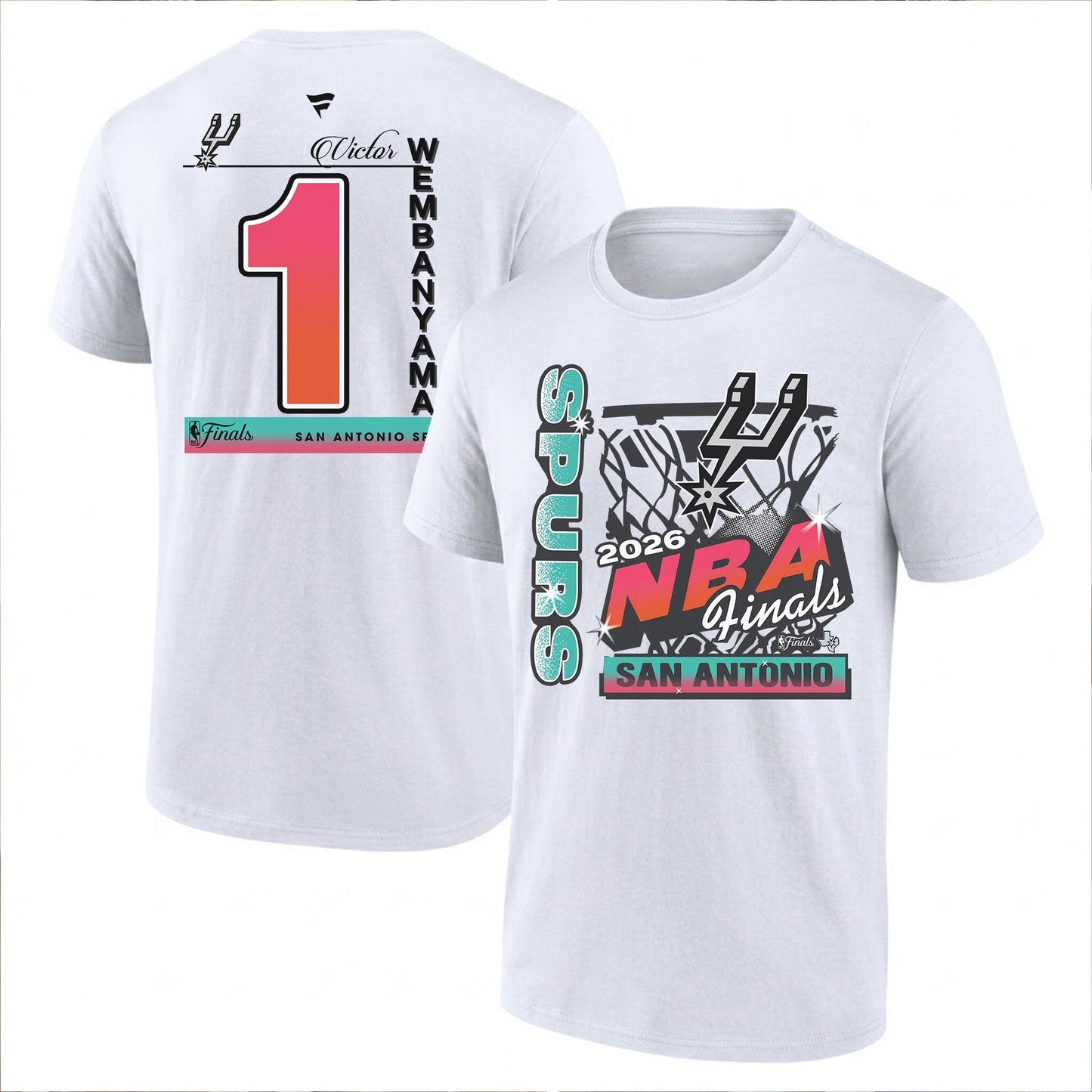 SAS 2026 NBA Western Conference Champions Printed T-Shirt V2