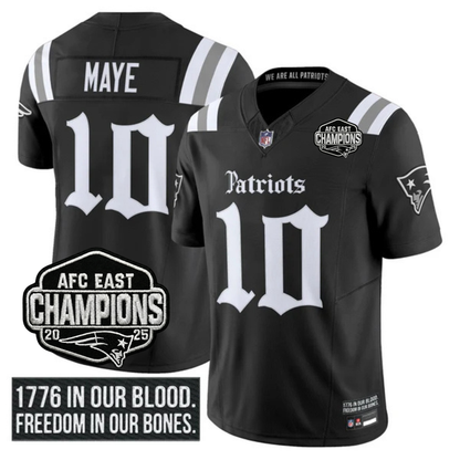 NE AFC East Champions Patch Vapor Limited Jersey - All Stitched n9