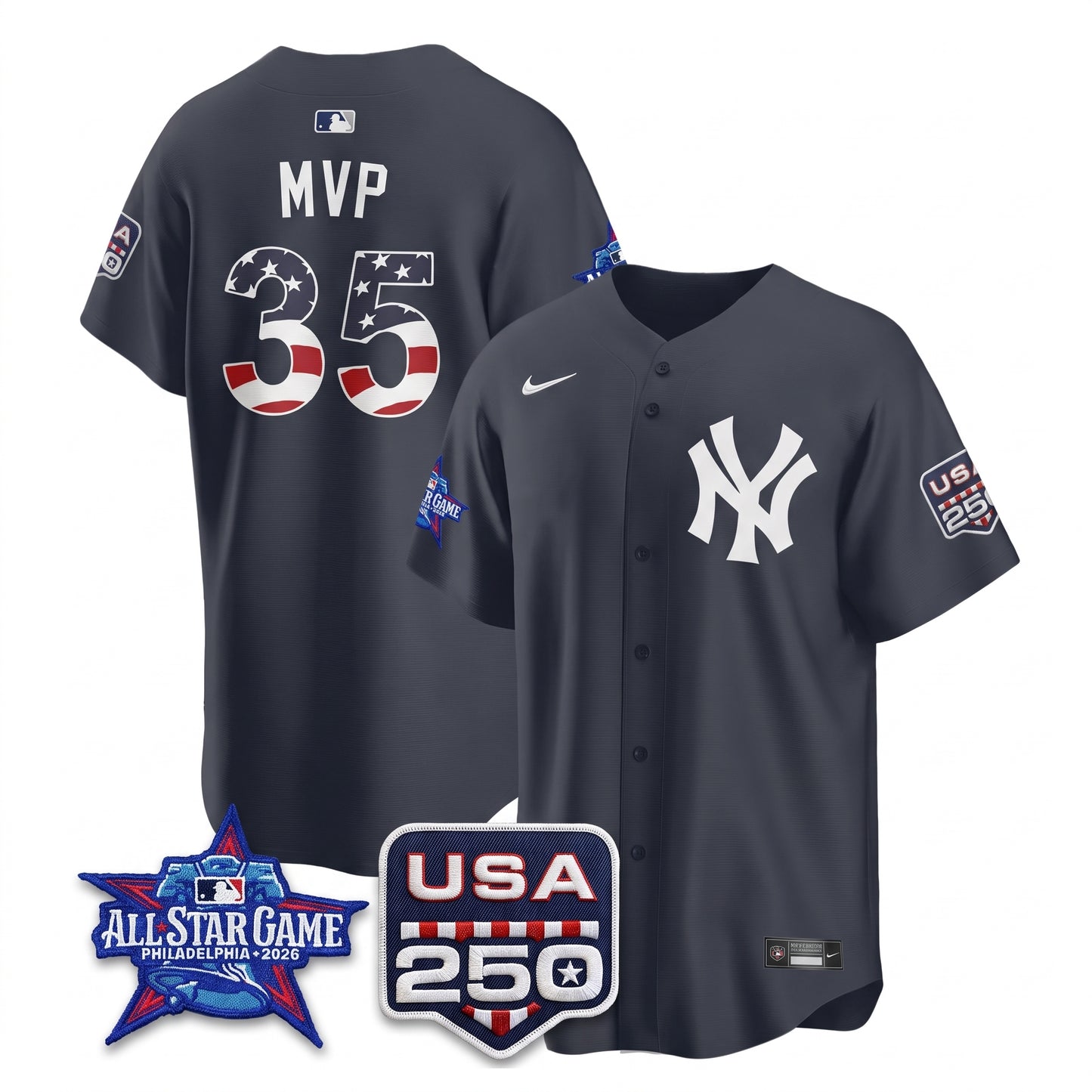 NYY 2026 All Star Edition Vapor Jersey - Stitched-NHM