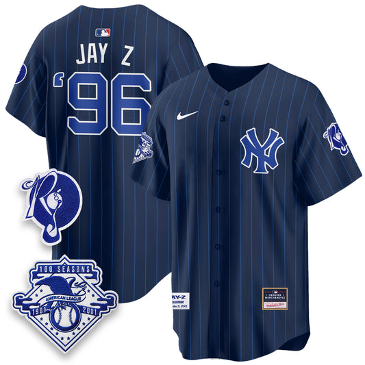 NYY x Jay Z Edition Vapor Jersey - Stitched-NQD