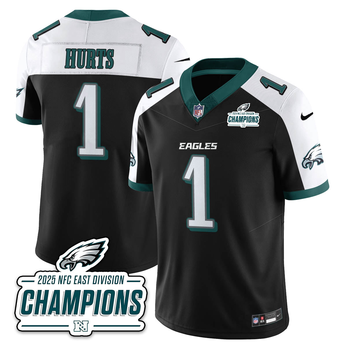PHI NFC East Champions Vapor Limited Jersey - All Stitched