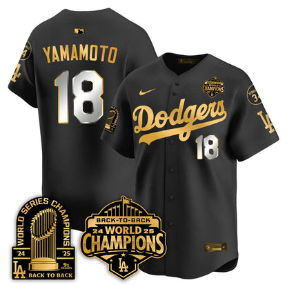 LAD 2025 World Series Champions Jersey - 9x Champs - All Stitched N2