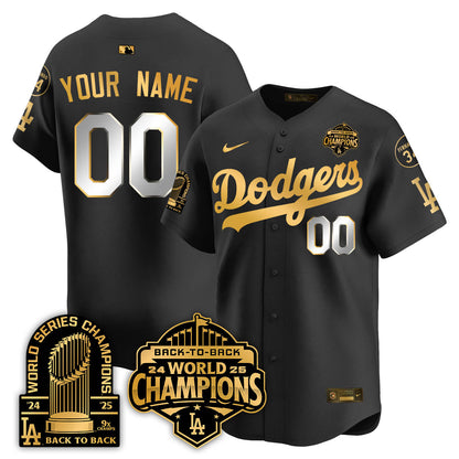 Custom LAD 2025 World Series Champions Jersey - 9x Champs - Stitched-NQD