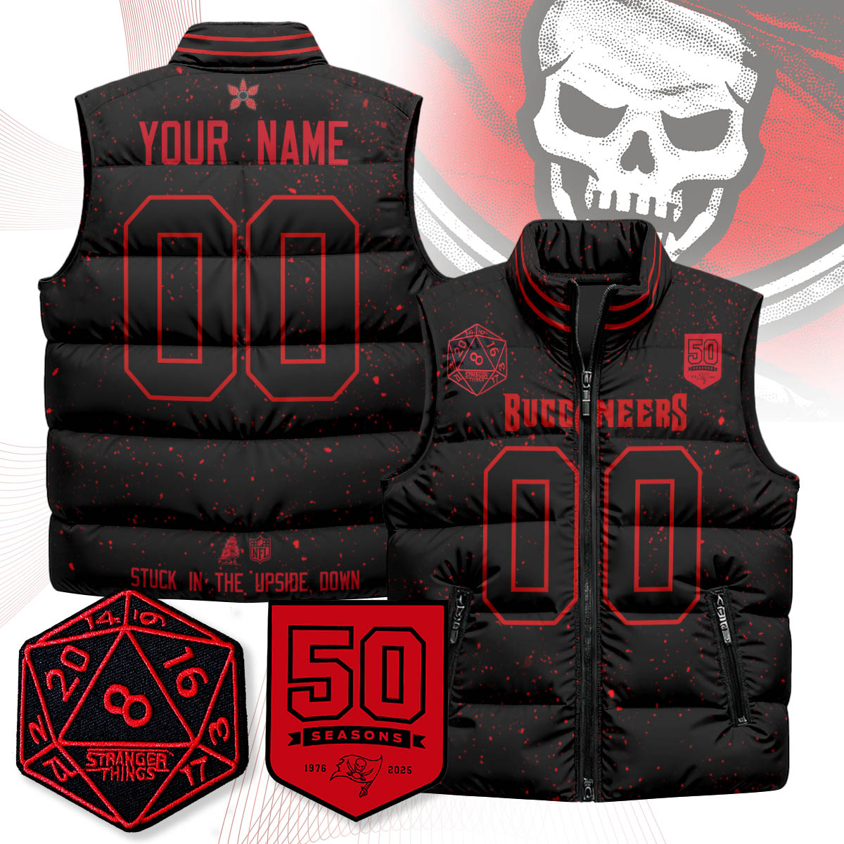 Custom TB 'Stranger Things Edition' Unisex Puffer Vest