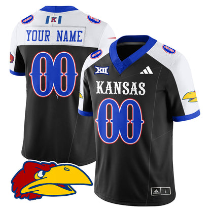 Custom KU Football 2025 Limited Jersey - All Stitched